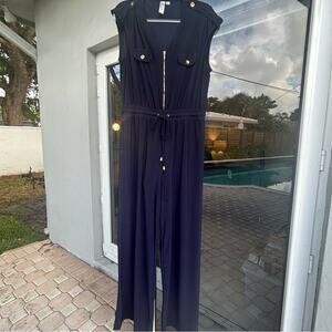 Emma & Michele Dark Blue Pant Jumpsuit